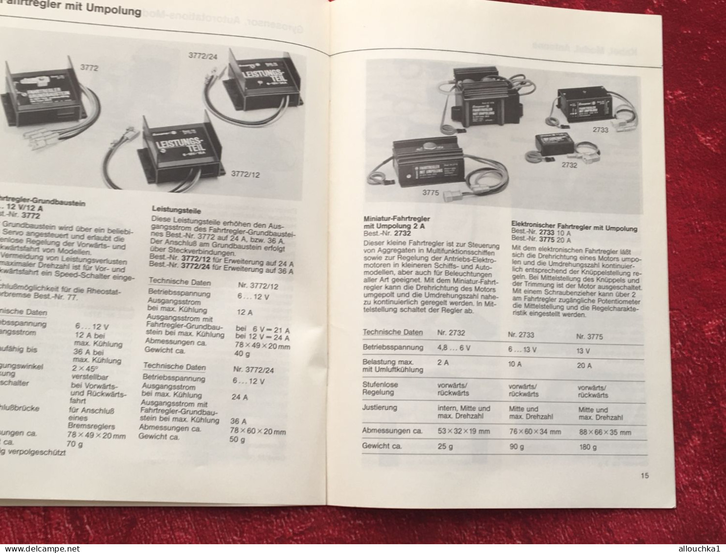Notice remote control-RC-Zubehor-Rudermaschinen-Kabel-Strom Graupner-Grundig-operating instructions-manette téléguidage-