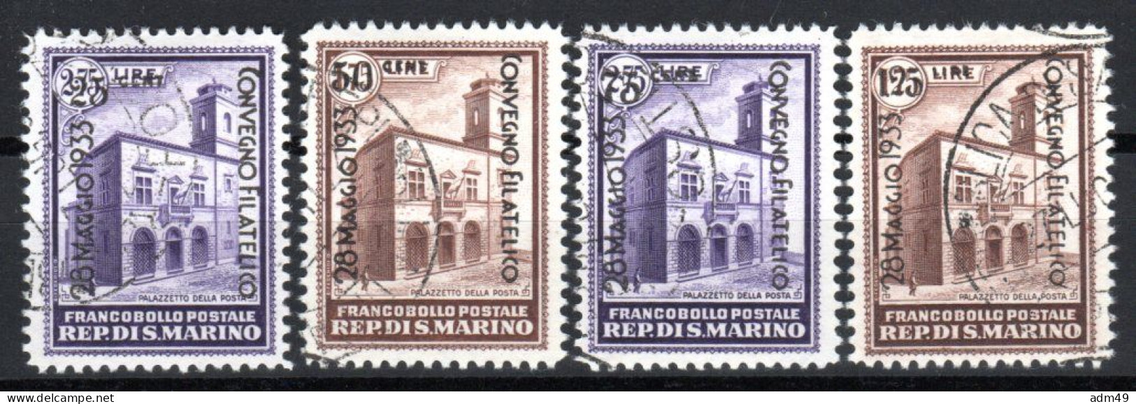 SAN MARINO, 1933, Philatelistischer Kongress, Gestempelt - Used Stamps
