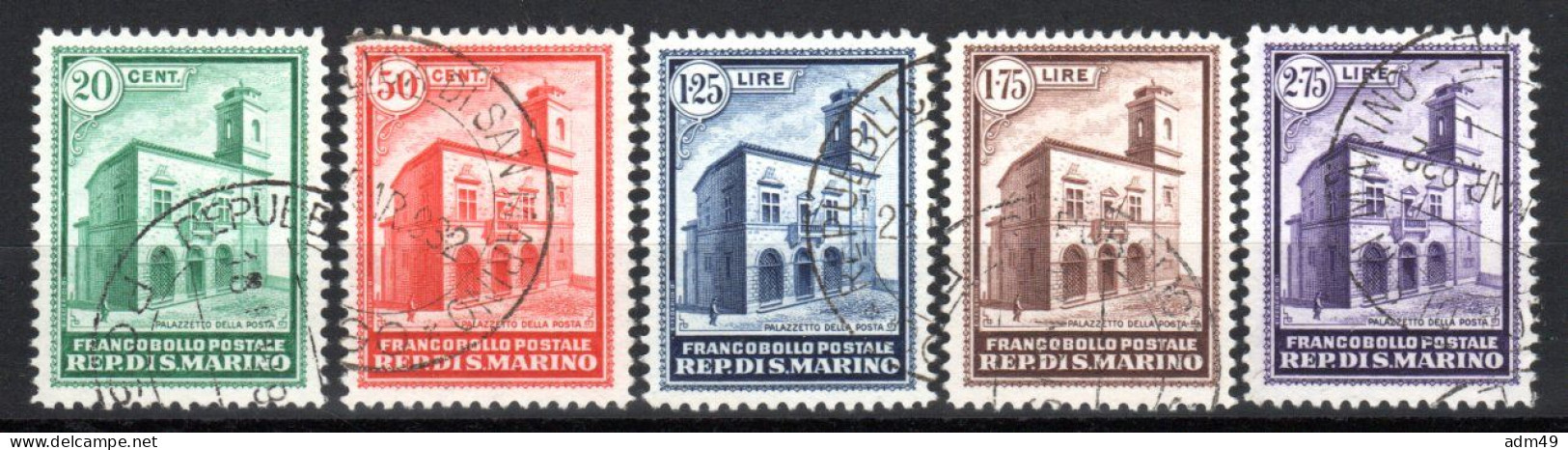 SAN MARINO, 1932, Einweihung Neues Postgebäude, Gestempelt - Used Stamps