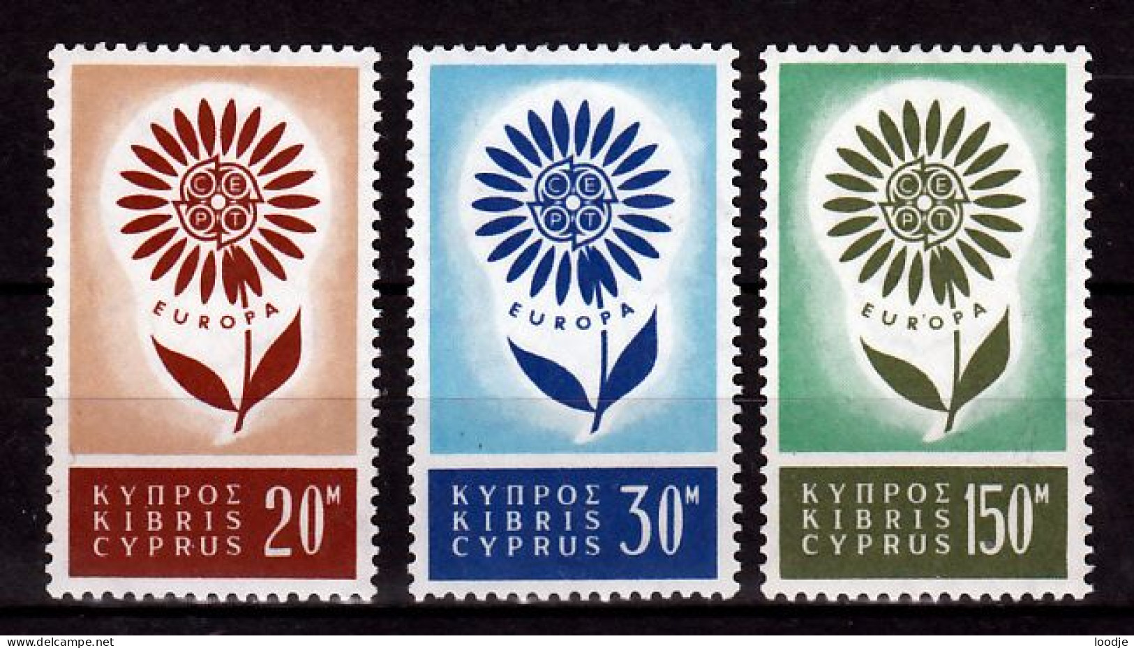 Cyprus  Europa Cept 1964 Postfris - 1964