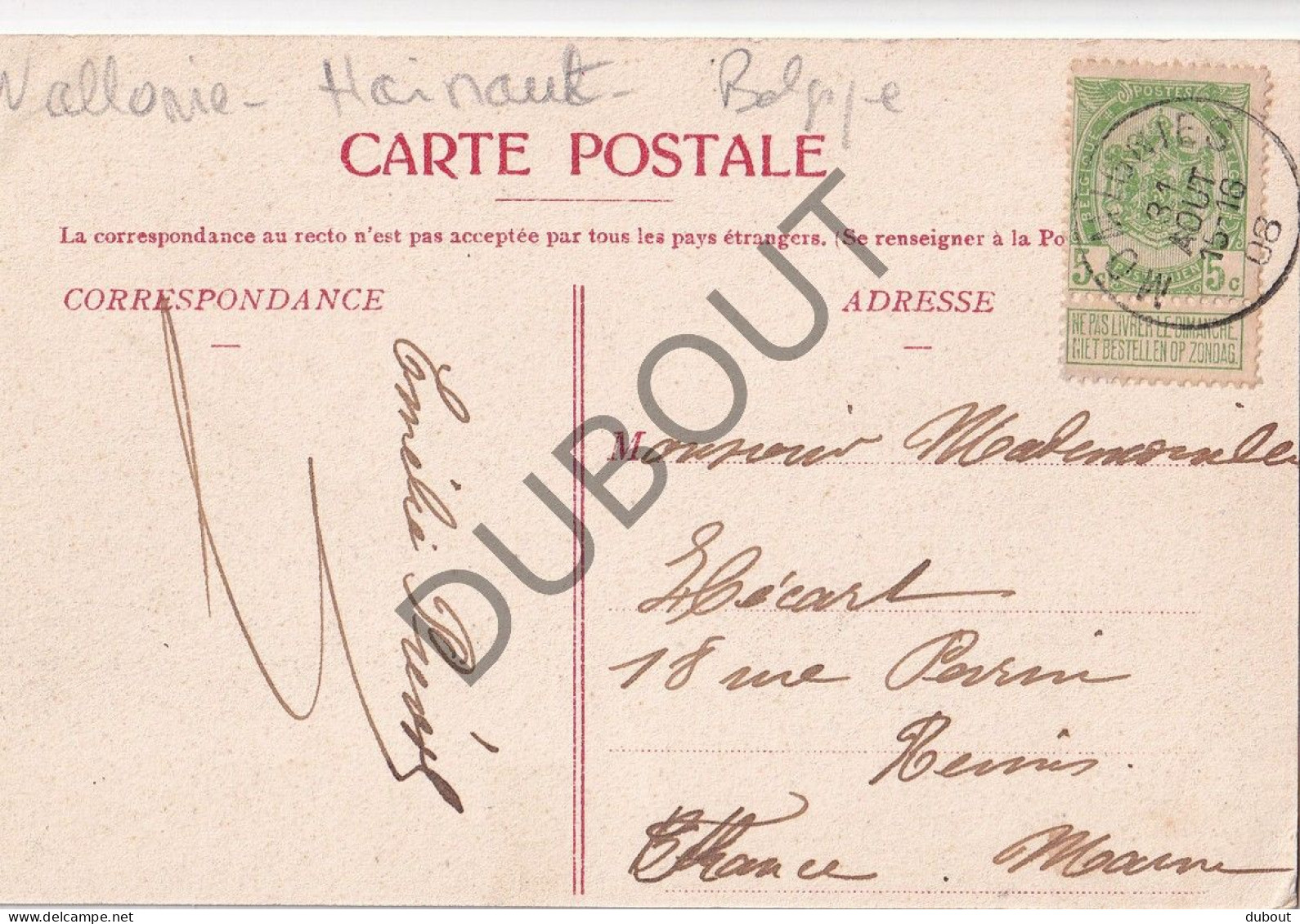 Postkaart/Carte Postale - Momignies - Etablissement Des Frères (C5286) - Momignies