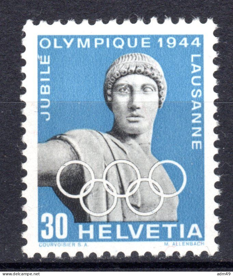 SCHWEIZ ABARTEN, 1944 Olympisches Komitee, Apollo Mit Offenem Auge, Postfrisch ** - Errors & Oddities
