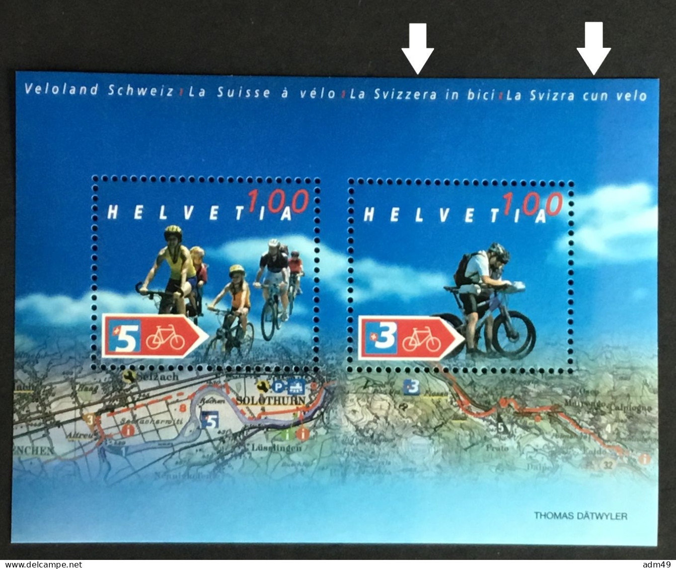 SCHWEIZ ABARTEN, 2004 Veloblock Mit 3 Hintergrundstufen, Postfrisch ** - Errores & Curiosidades