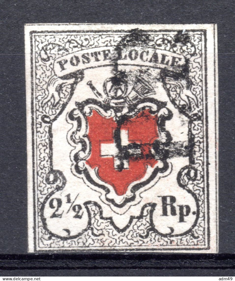 SCHWEIZ, 1850 Altschweiz, POSTE LOCALE Mit Kreuzeinfassung, Gestempelt - 1843-1852 Timbres Cantonaux Et  Fédéraux