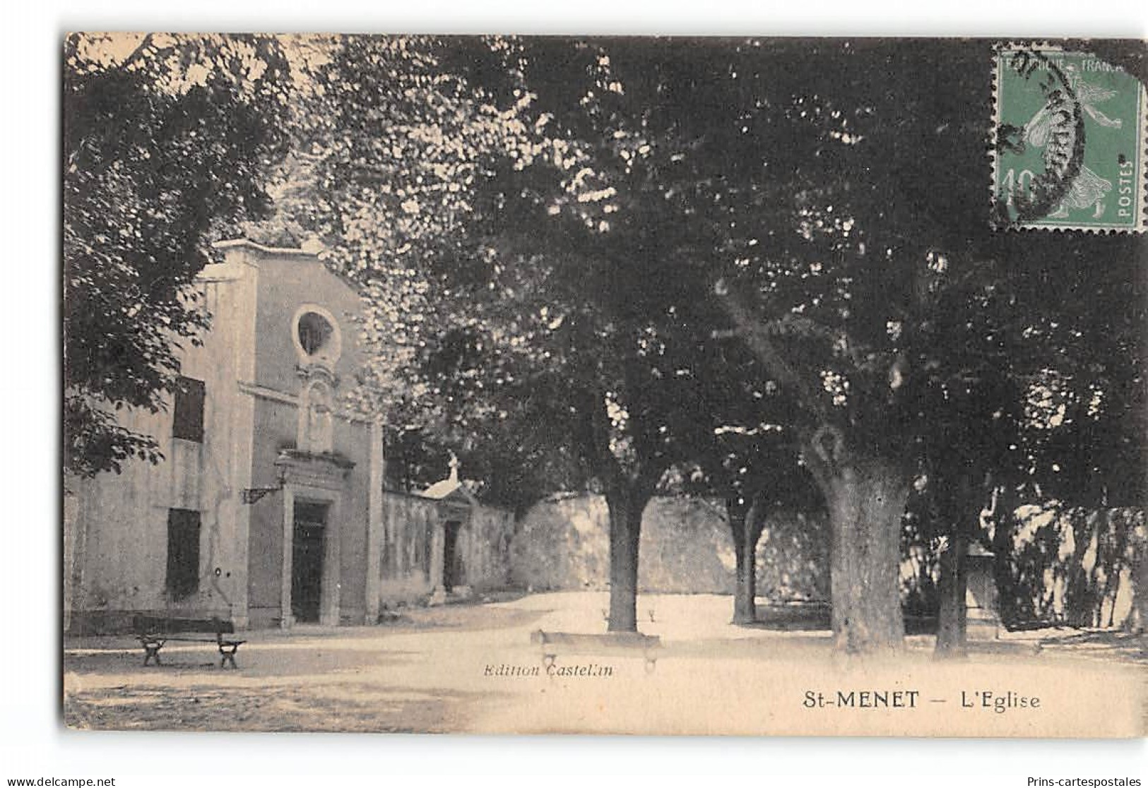 CPA Marseille St Saint Menet L'église - Saint Marcel, La Barasse, Saint Menet