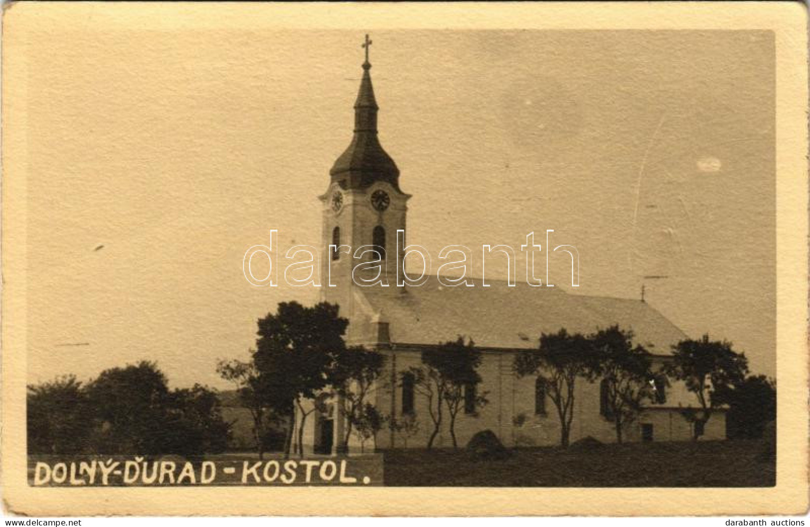 T2 1944 Alsógyőröd, Dolny Durad, Maly Jurad (Nagygyőröd); Templom / Kostol / Church. Photo - Unclassified