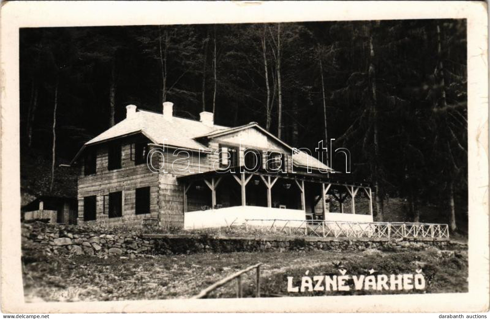 T2/T3 1939 Bustyaháza, Handalbustyaháza, Bushtyno, Bustyno, Bustino; Lázne Várhed / Várhegy-fürdő / Spa, Bath. Photo - Zonder Classificatie