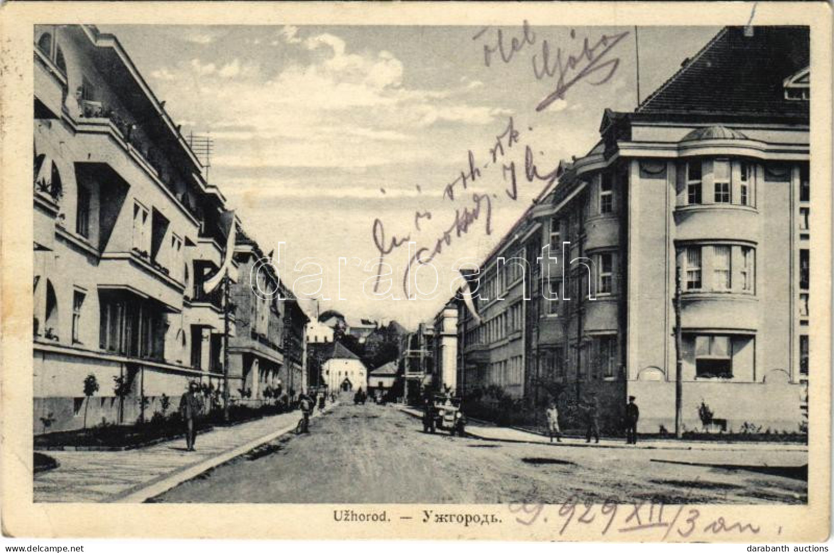 T2/T3 1929 Ungvár, Uzshorod, Uzhhorod, Uzhorod; Utca / Street (EK) - Unclassified