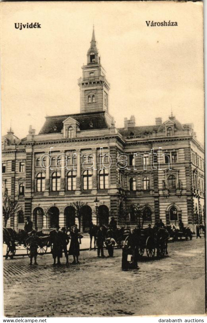 ** T4 Újvidék, Novi Sad; Városháza. Hátoldalon Wágner Hangszer-király Reklám / Town Hall (EM) - Sin Clasificación