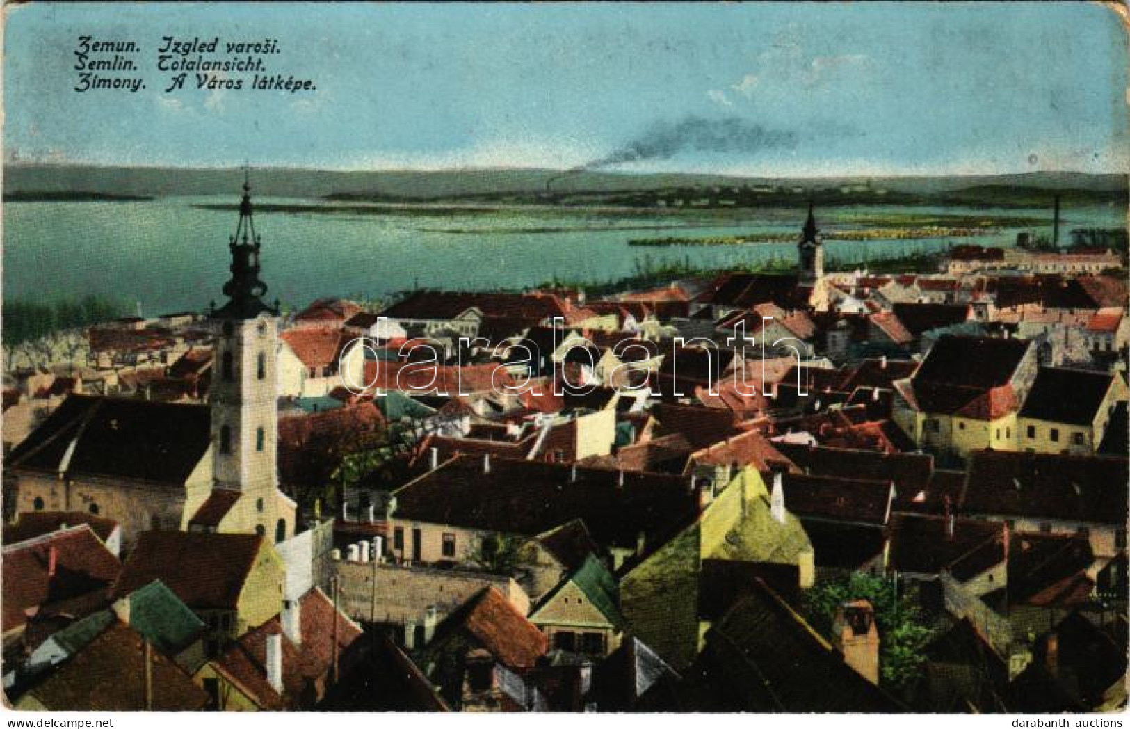 T2/T3 Zimony, Semlin, Zemun; Látkép / General View (EK) - Ohne Zuordnung