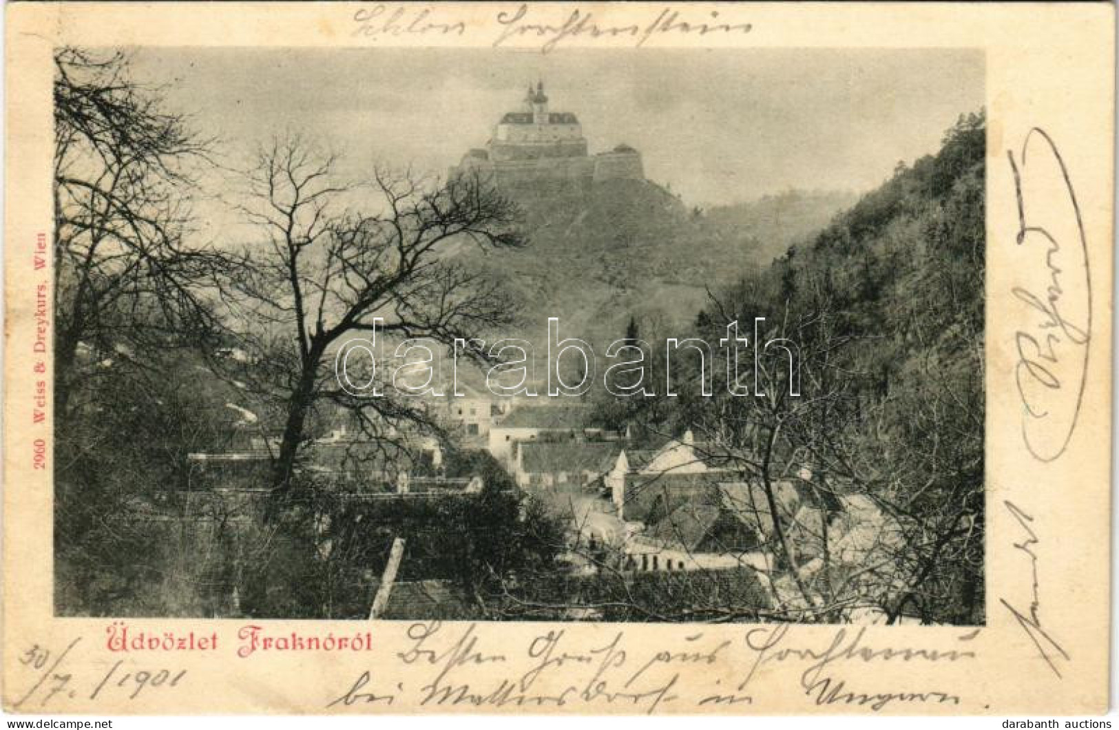 T2/T3 1901 Fraknó, Forchtenstein; Vár. Weiss & Dreykurs / Schloss / Castle (EK) - Ohne Zuordnung