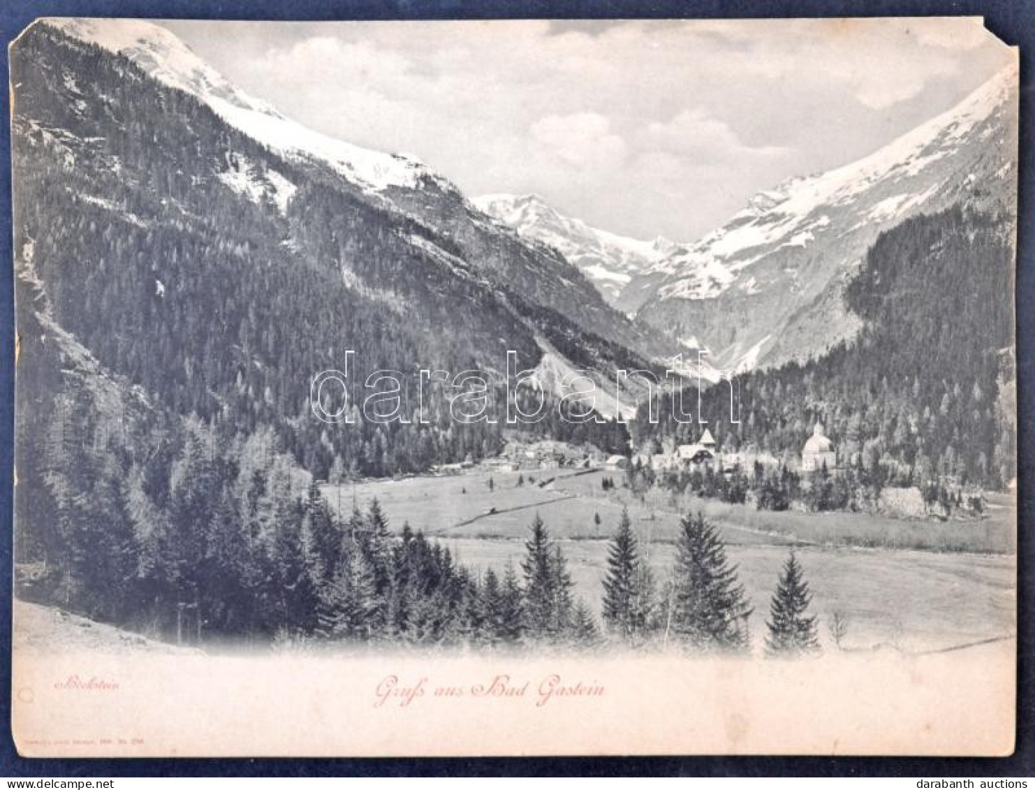 ** T4 Bad Gastein, Böckstein, Römmler Und Jonas Nr 2778. (29,5 Cm X 23 Cm) (EM) - Non Classés