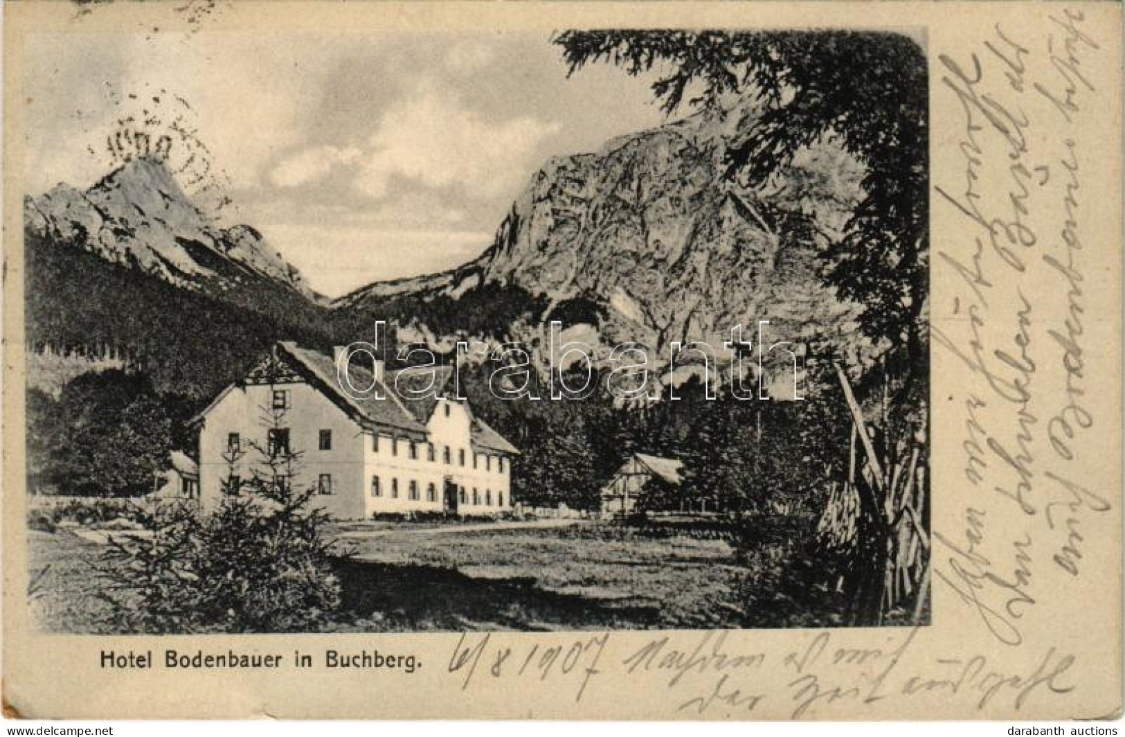 T2/T3 1907 Buchberg (Sankt Ilgen, Steiermark); Hotel Bodenbauer In Buchberg (EK) - Non Classés