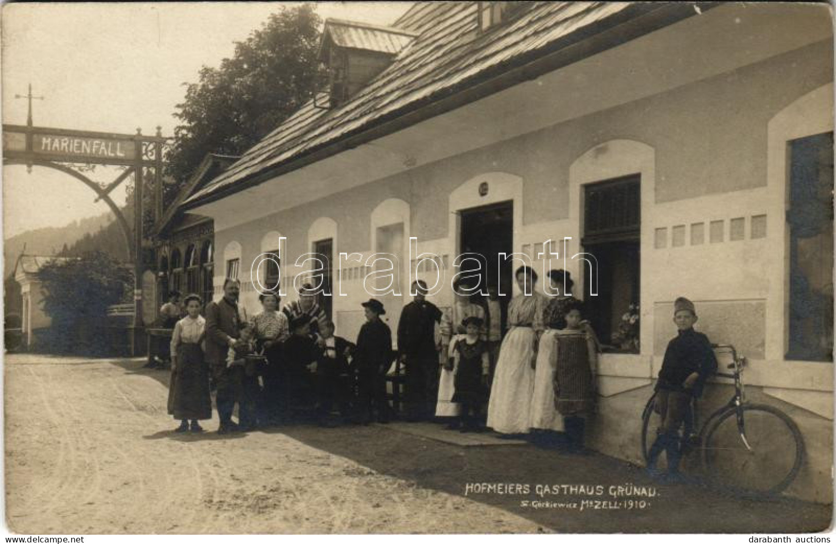 ** T2 Grünau Bei Mariazell, Hofmeier Gasthaus, Marienfall. S. Gorkiewicz 1910 / Restaurant. Photo - Sin Clasificación