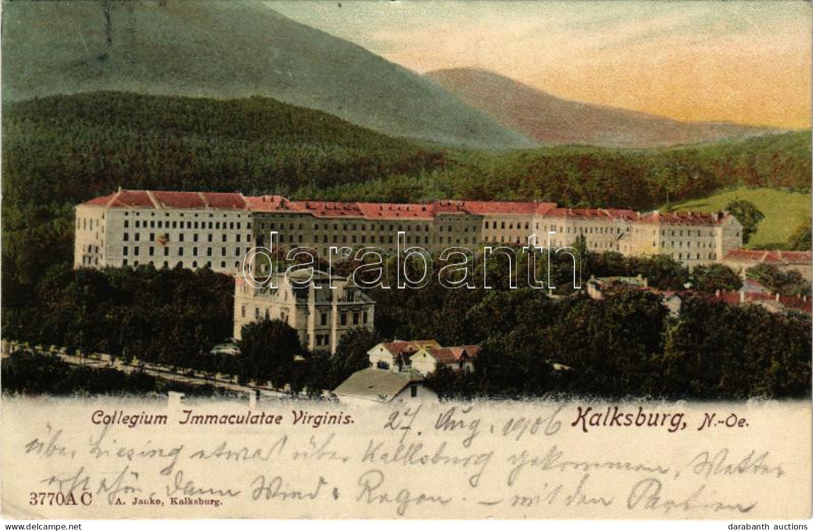 T2/T3 1906 Kalksburg, Collegium Immaculatae Virginis (EK) - Ohne Zuordnung