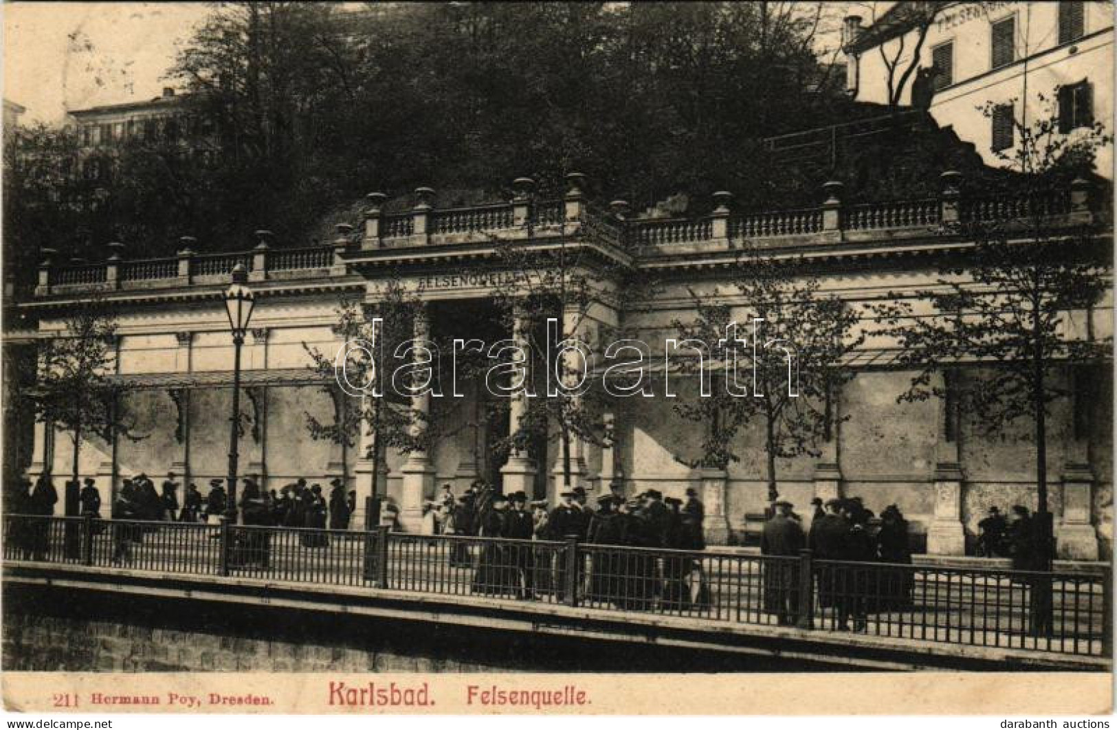 T2/T3 1906 Karlovy Vary, Karlsbad; Felsenquelle / Well, Spring - Non Classificati