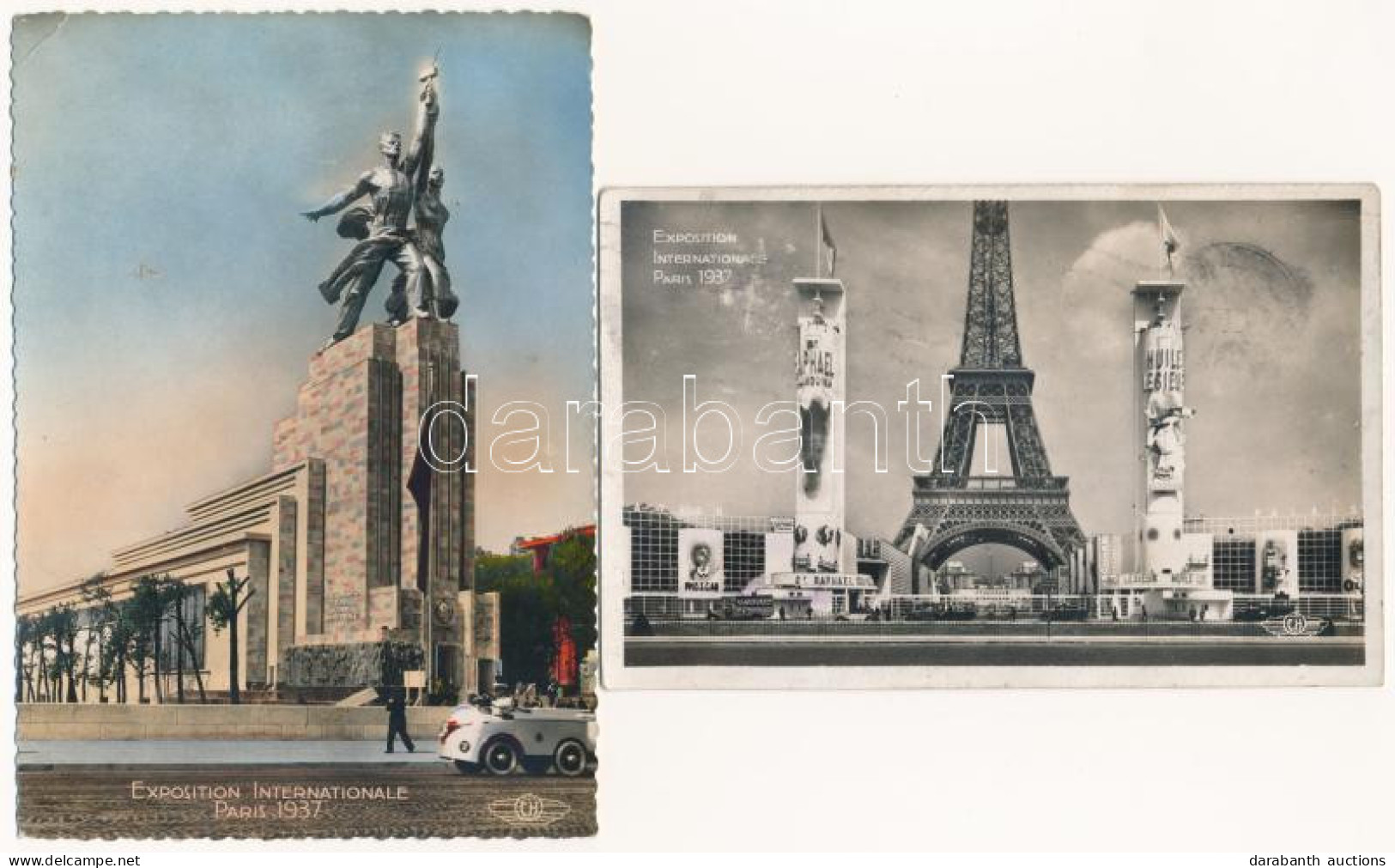 **, * 1937 Paris, Exposition Internationale - 2 Postcards - Zonder Classificatie