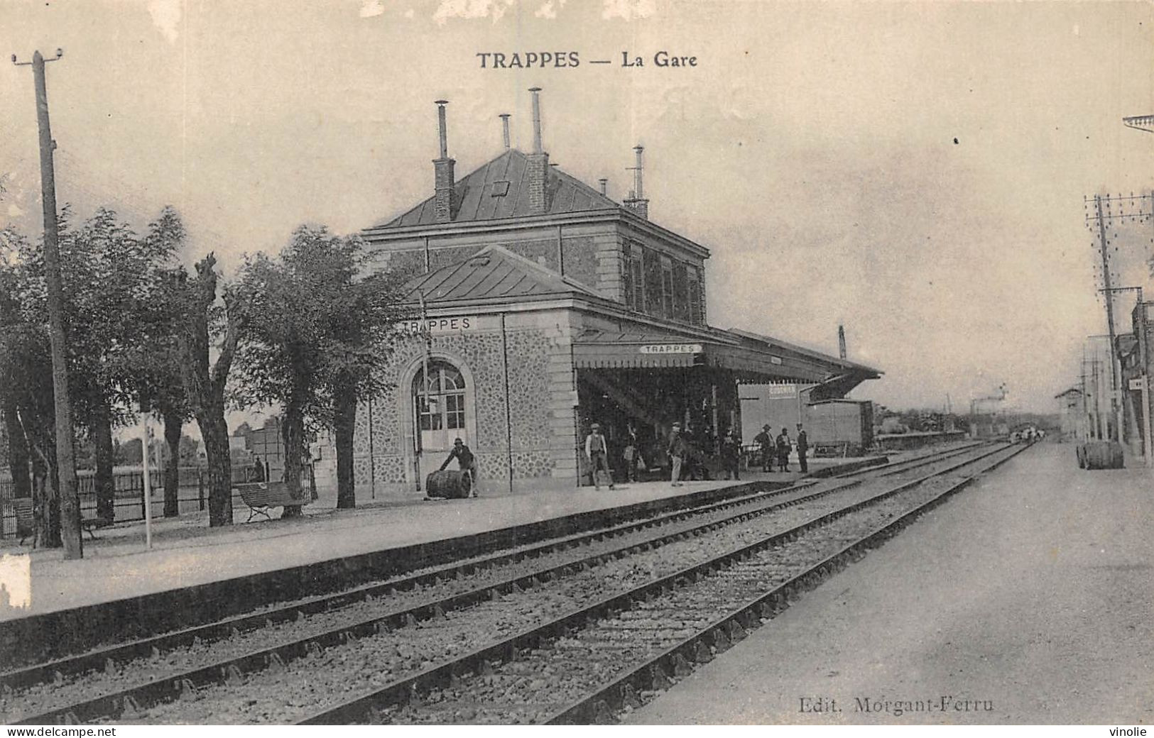 PIE-23-GOLL. 7394 : TRAPPES. LA GARE DE CHEMIN DE FER - Trappes