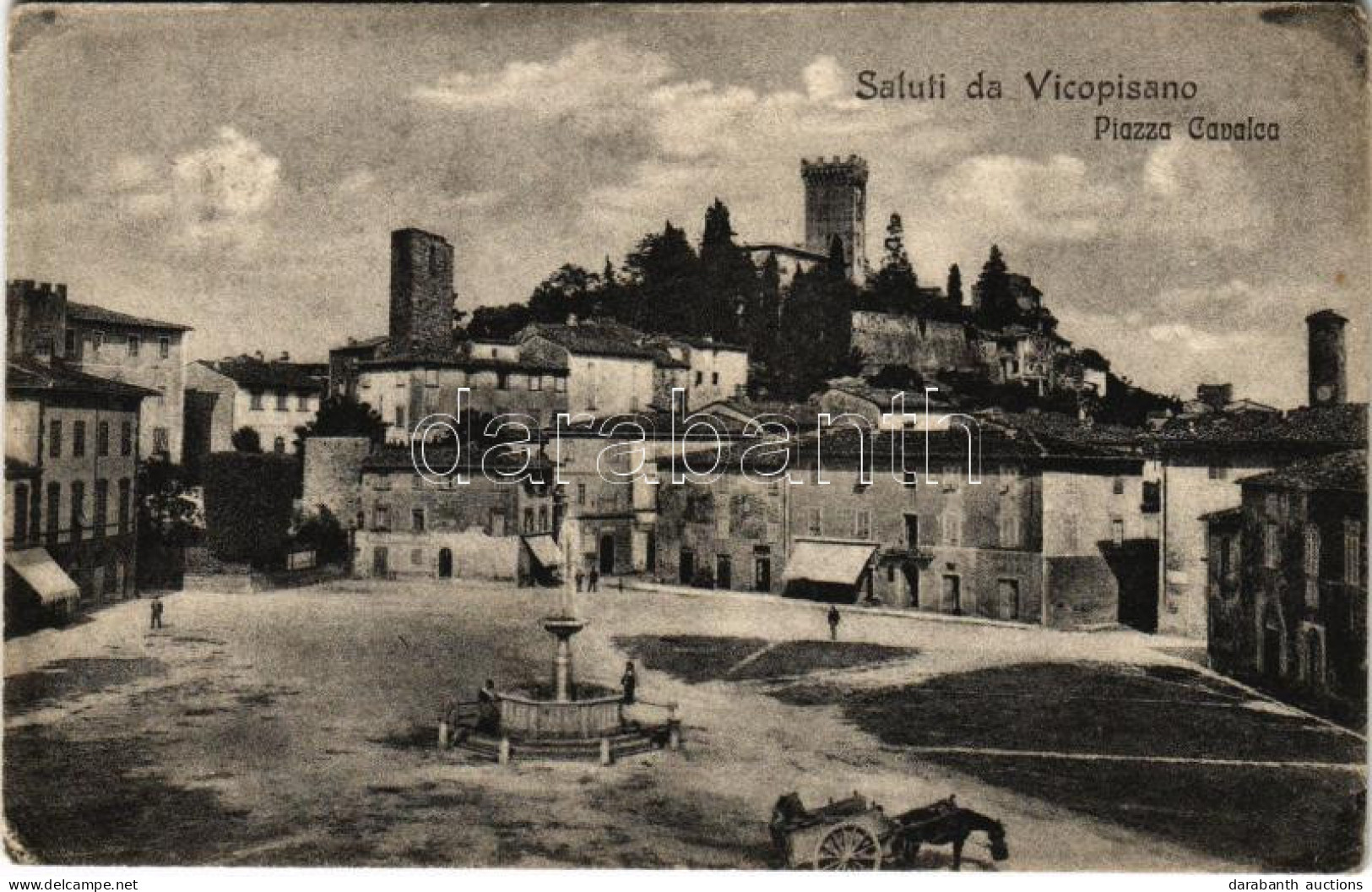 T2/T3 1916 Vicopisano, Piazza Cavalca / Square (EK) - Unclassified