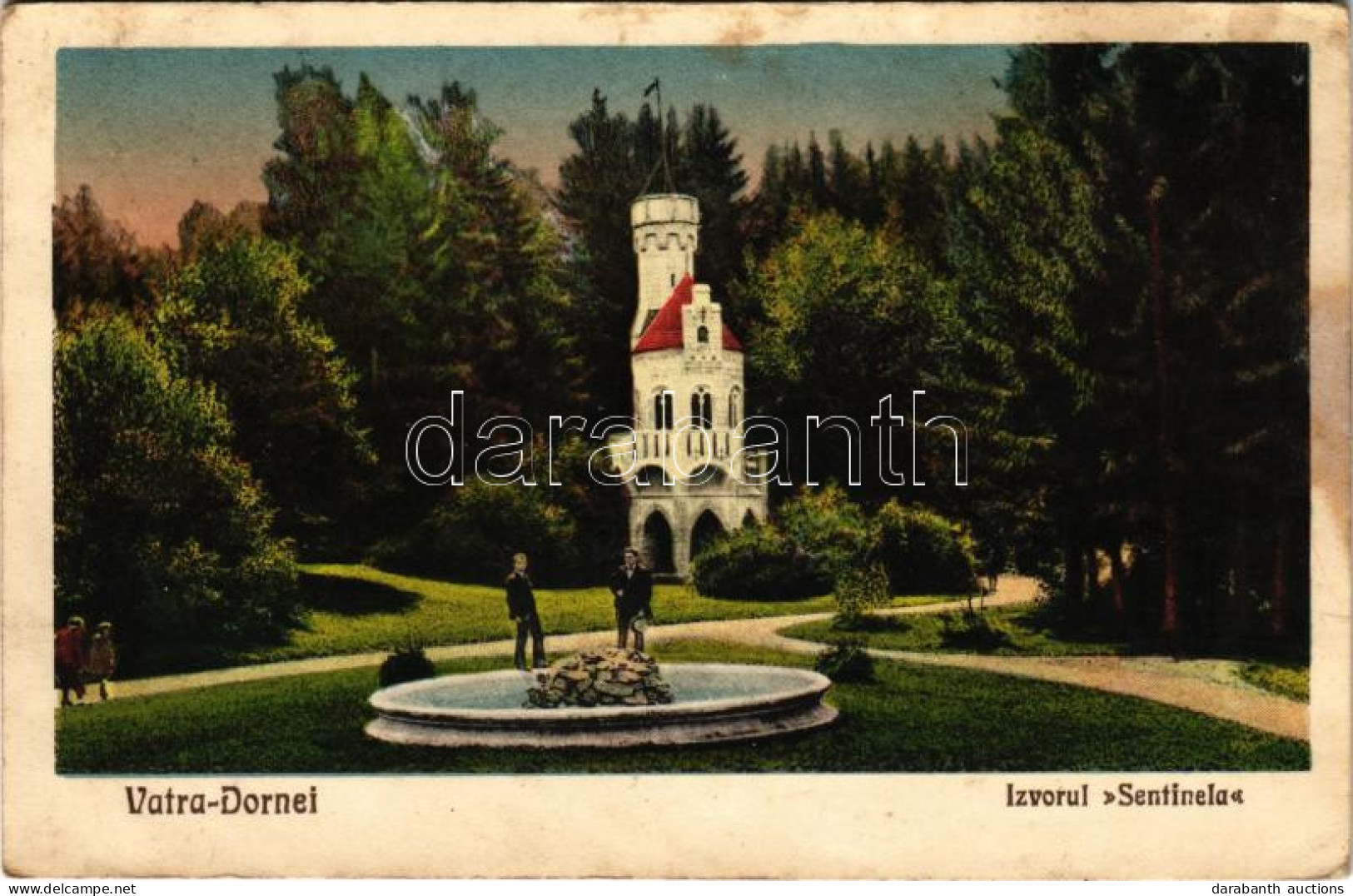 T2/T3 1929 Vatra Dornei, Dornavátra, Bad Dorna-Watra (Bukovina, Bukowina); Izvorul Sentinela / Spring Source (fl) - Non Classificati