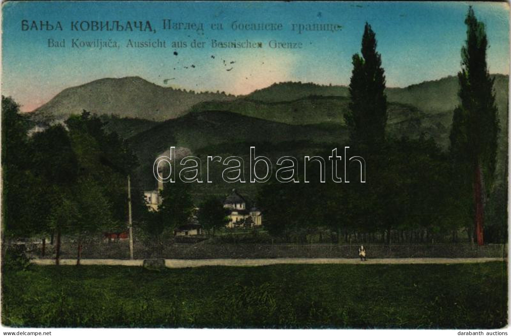 T2/T3 1916 Banja Koviljaca, Bad Kowiljaca; Aussicht Aus Der Bosnischen Grenze / Bosnian Border (EK) - Ohne Zuordnung