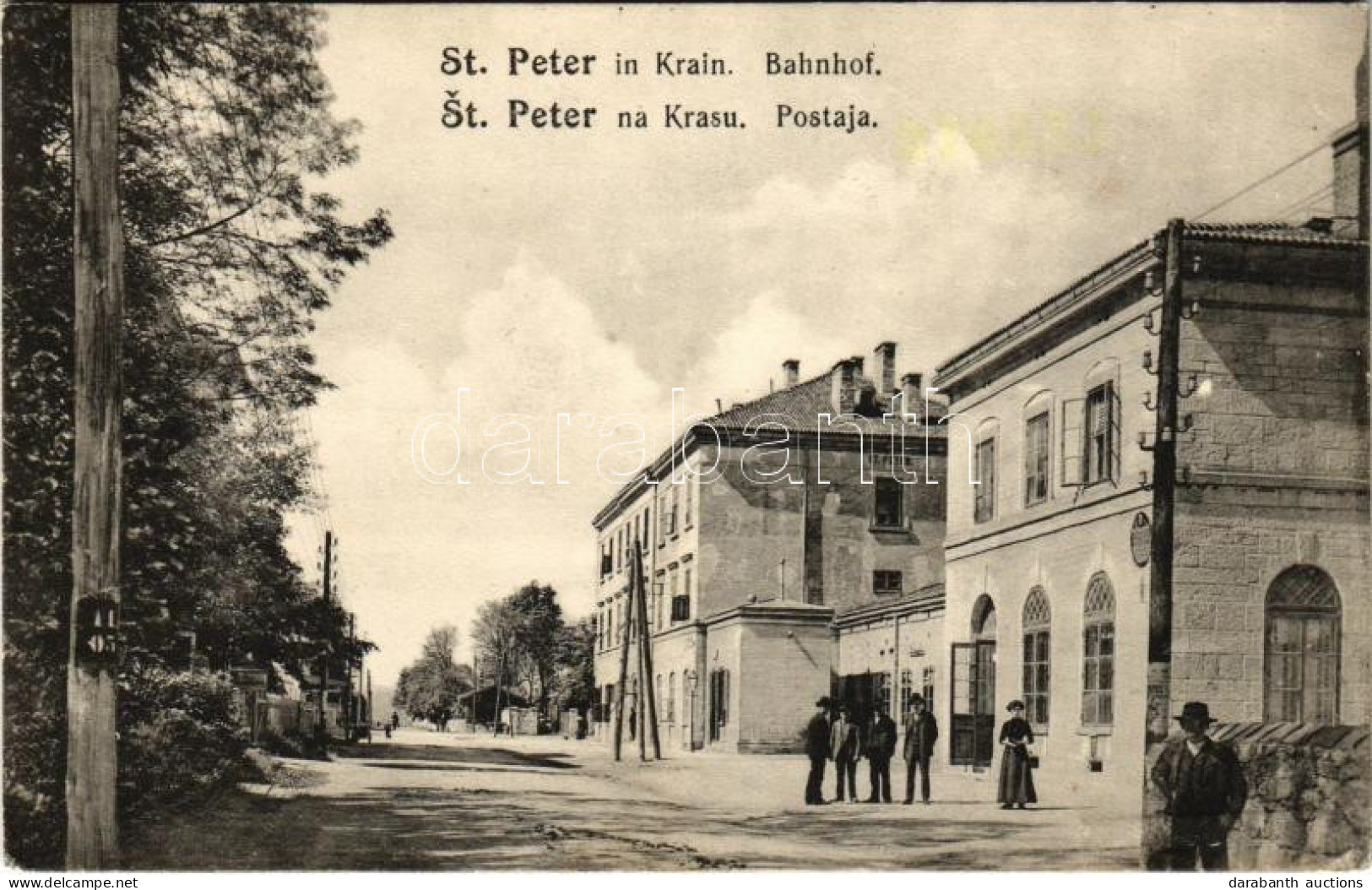 T2/T3 1917 Pivka, St. Petra Na Krasu, San Pietro Del Carso, St. Peter In Krain; Bahnhof / Postaja / Railway Station (EK) - Unclassified