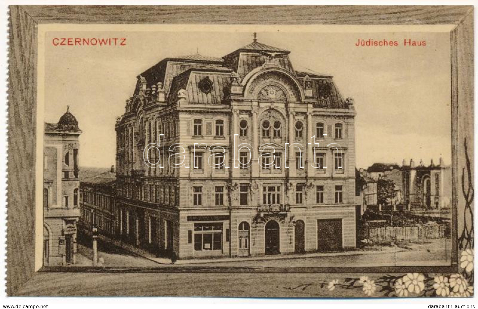 ** T3/T4 Chernivtsi, Czernowitz, Cernauti, Csernyivci (Bukovina, Bukowina); Jüdisches Haus / Jewish House. Art Nouveau,  - Ohne Zuordnung