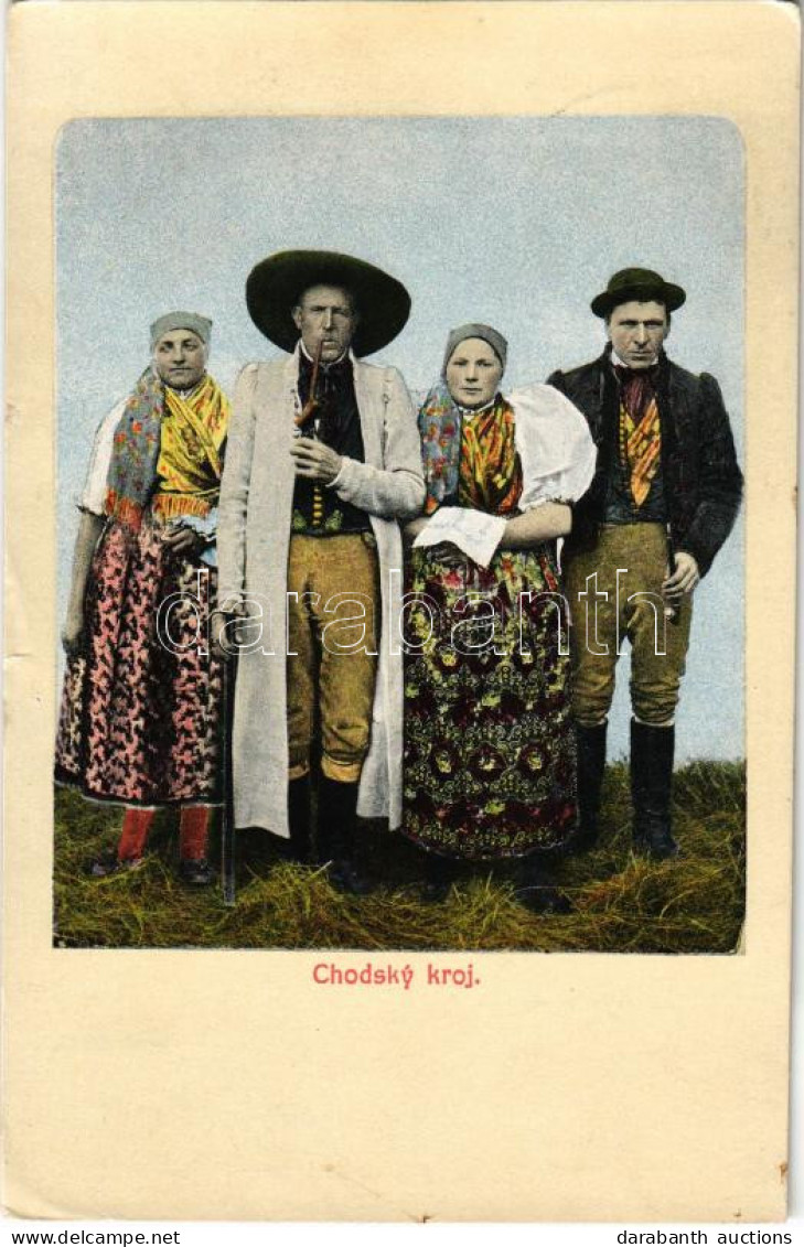 T2/T3 1912 Chodsky Kroj / Czech Bohemian Folklore (EK) - Zonder Classificatie