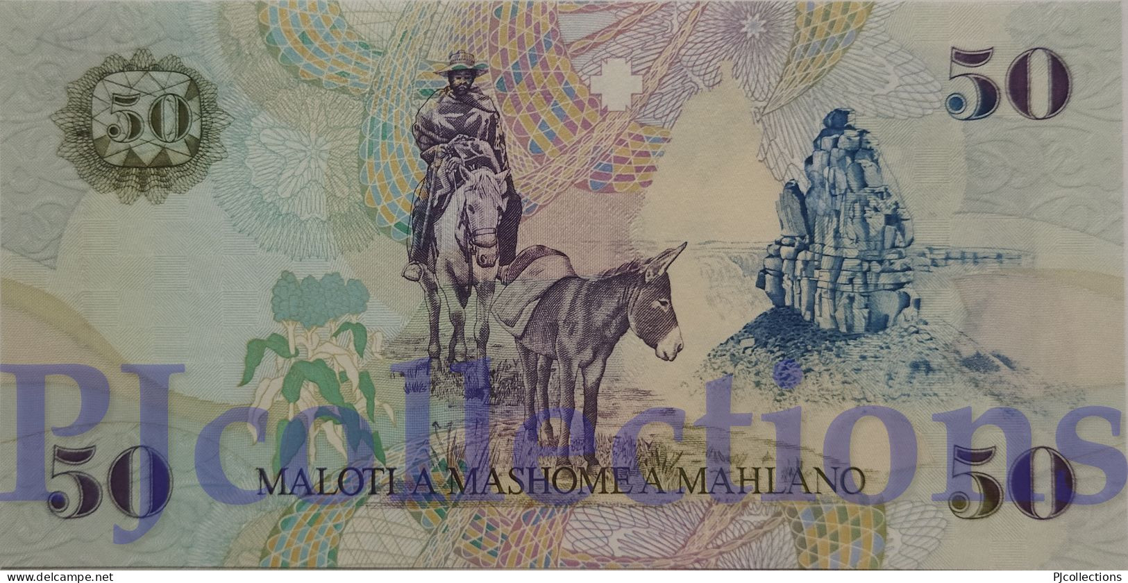 LOT LESOTHO 50 MALOTI 2001 PICK 17d UNC X 3 PCS - Collections & Lots