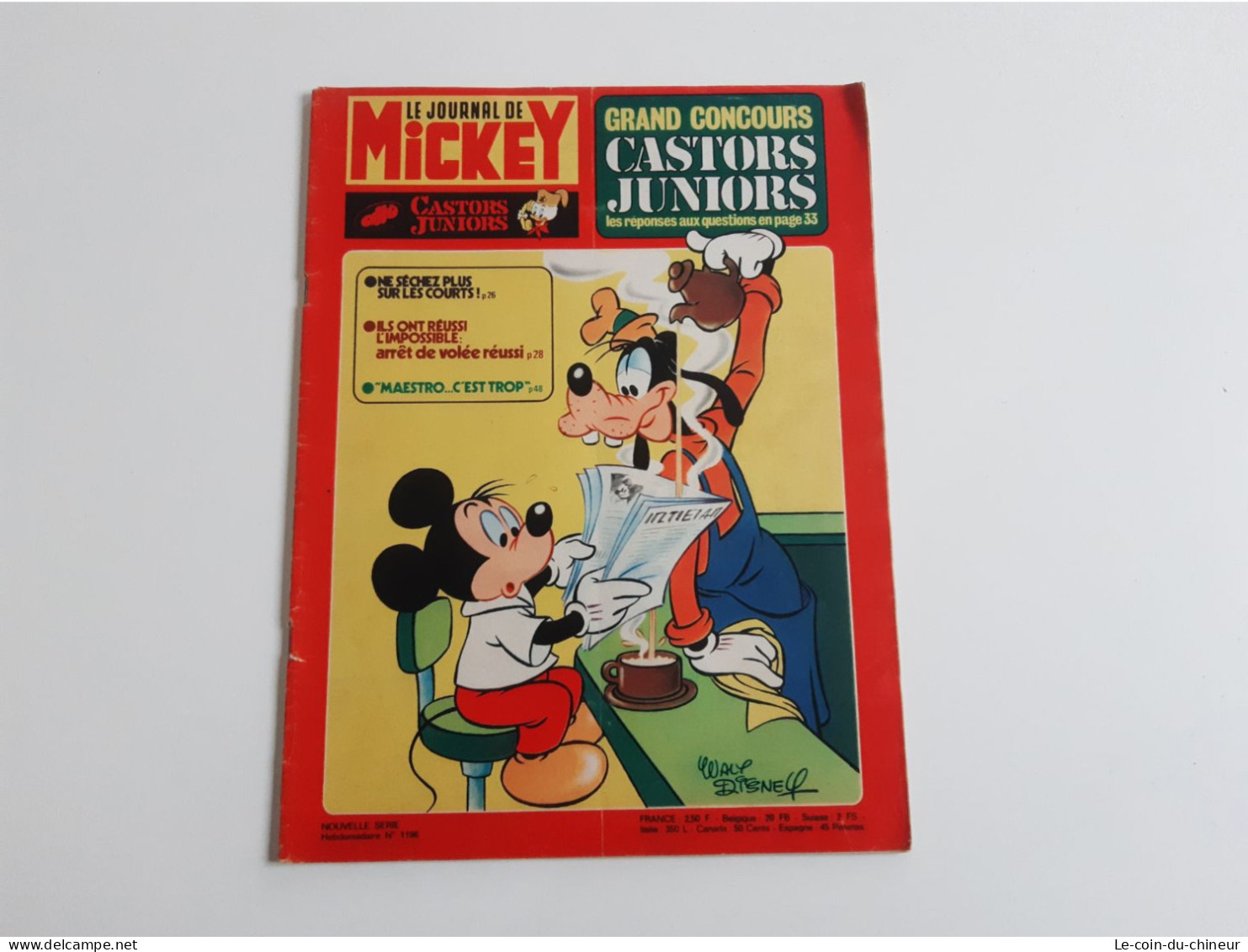 Le Journal De Mickey N°1196 De 1975 - Journal De Mickey