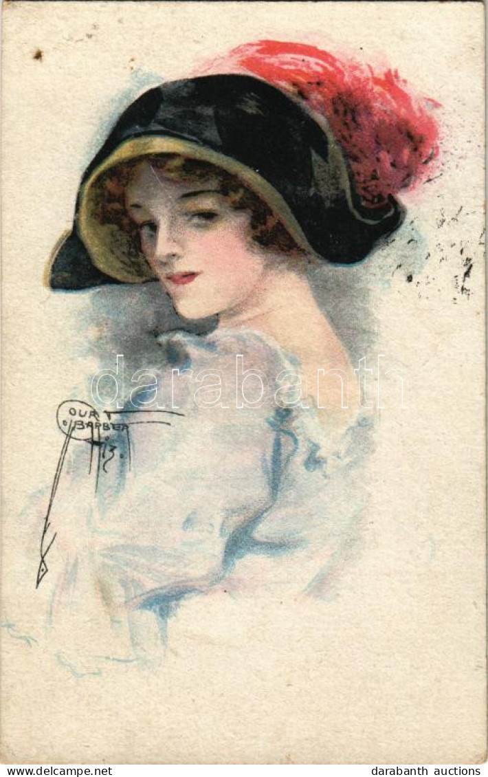 T2/T3 1917 Lady Art Postcard. WSSB No. 5558. S: Court Barber (r) - Unclassified