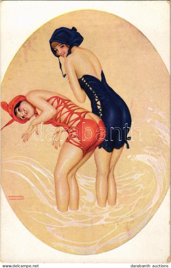 ** T2/T3 Le Mer Fleurie / Gently Erotic Ladies In Bathing Suits. Marque L.E. Paris 21. S: Raphael Kirchner (Rb) - Ohne Zuordnung