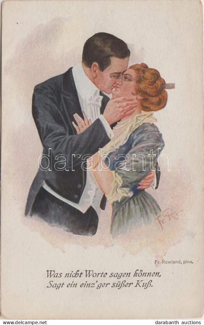 ** T2 Romantic Kissing Couple, S.B.D. Serie 4345/2. S: F. Rowland - Ohne Zuordnung