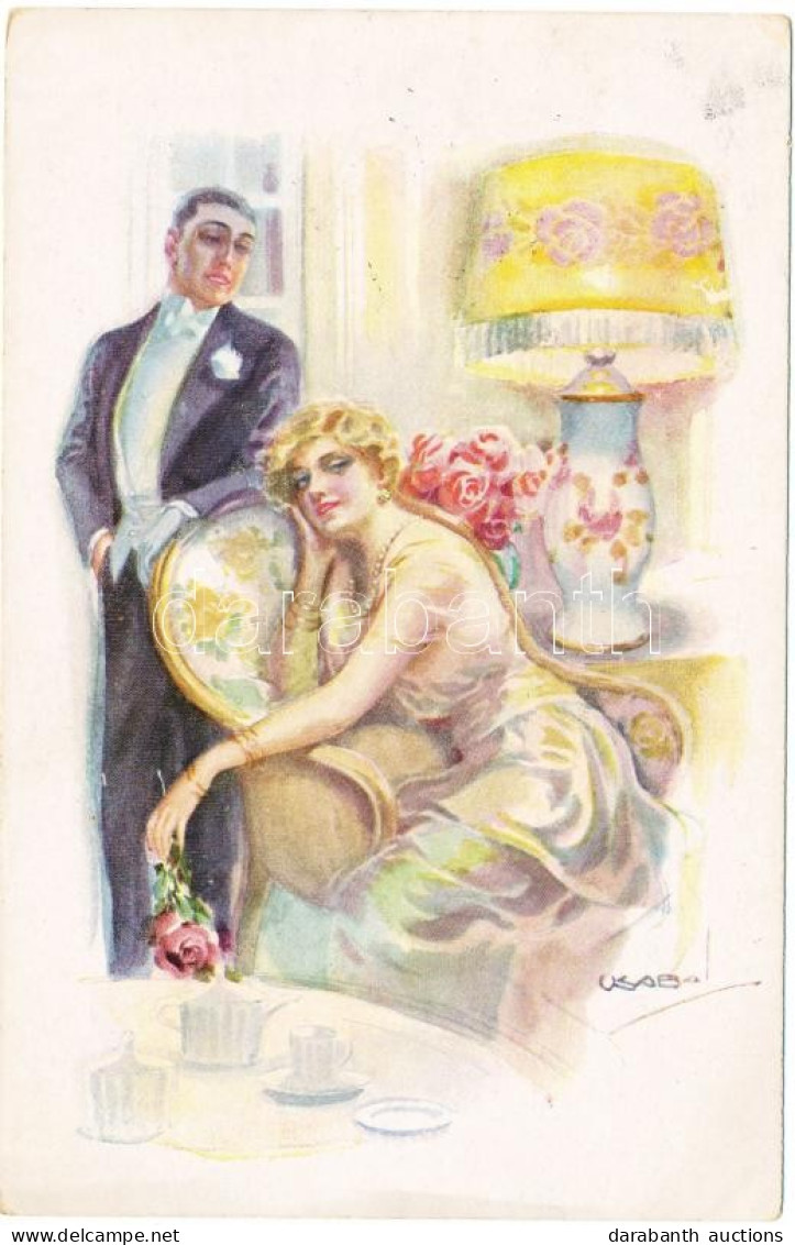 T2/T3 Italian Art Postcard, Couple, Erkal No. 318/3. S: Usabal (EK) - Unclassified