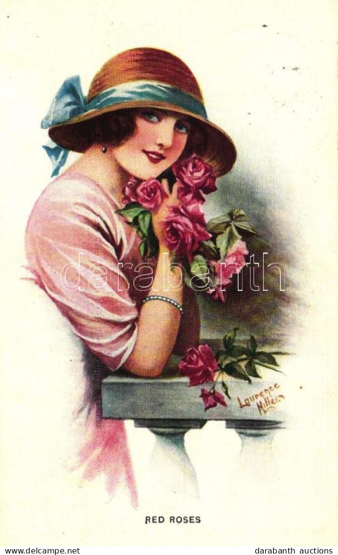 T2 Red Roses, Lady, The Carlton Co. Series No. 706. S: Laurence Miller - Non Classés