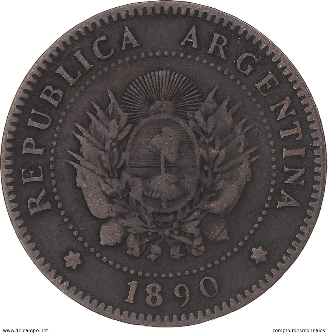 Monnaie, Argentine, Centavo, 1890, TB, Bronze, KM:32 - Argentina