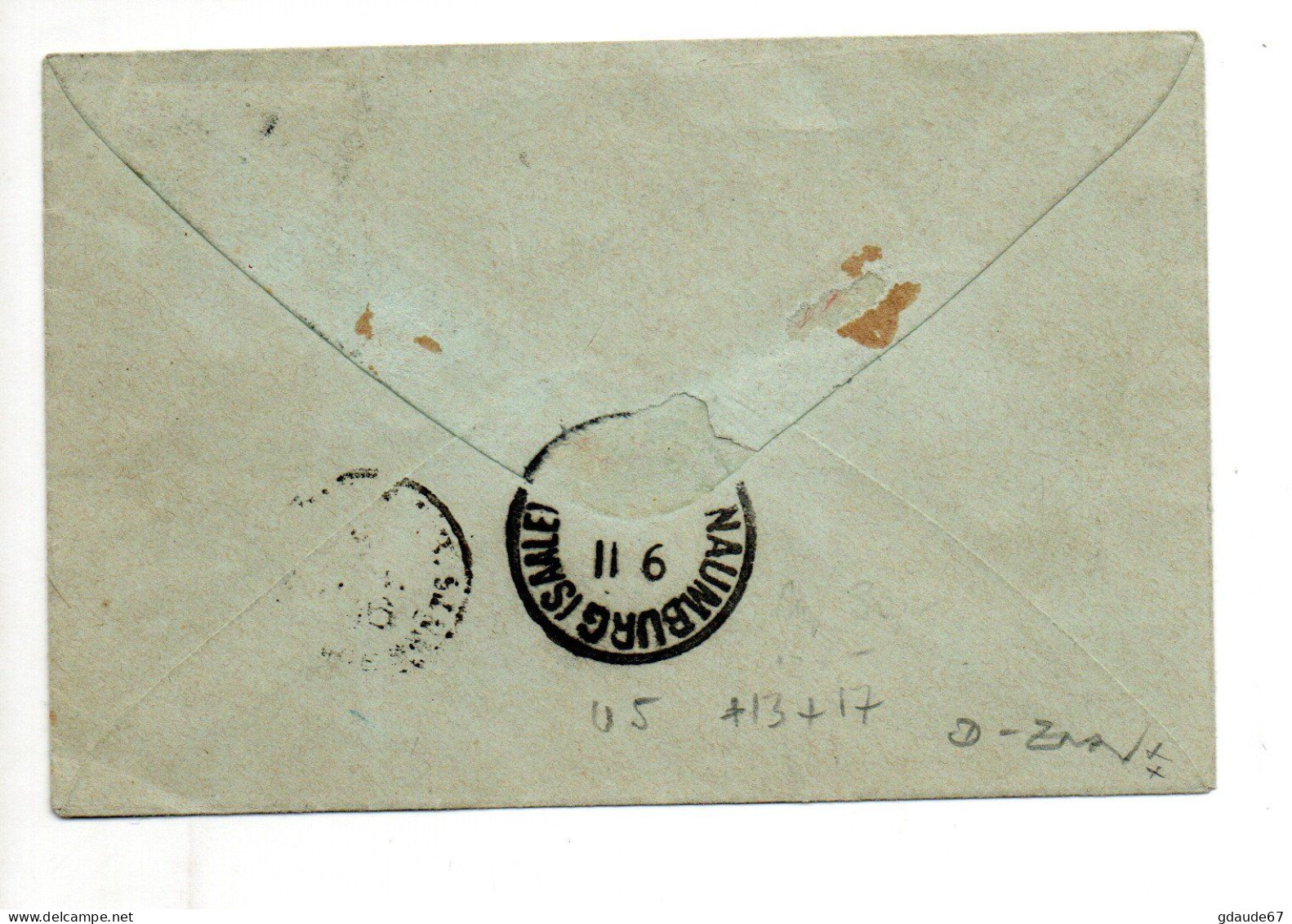 ENVELOPPE ENTIER POSTAL RECOMMANDE Avec COMPLEMENT D'AFFRANCHISSEMENT De MONTE CARLO (MONACO) Pour NAUMBURG (ALLEMAGNE) - Postal Stationery