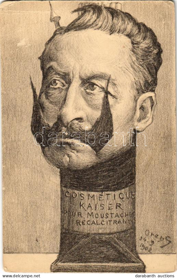 ** T3 Cosmétique Kaiser Pour Moustaches Recalcitrant / Francia Politikai Karikatúra II. Vilmos Császárról / French Polit - Zonder Classificatie