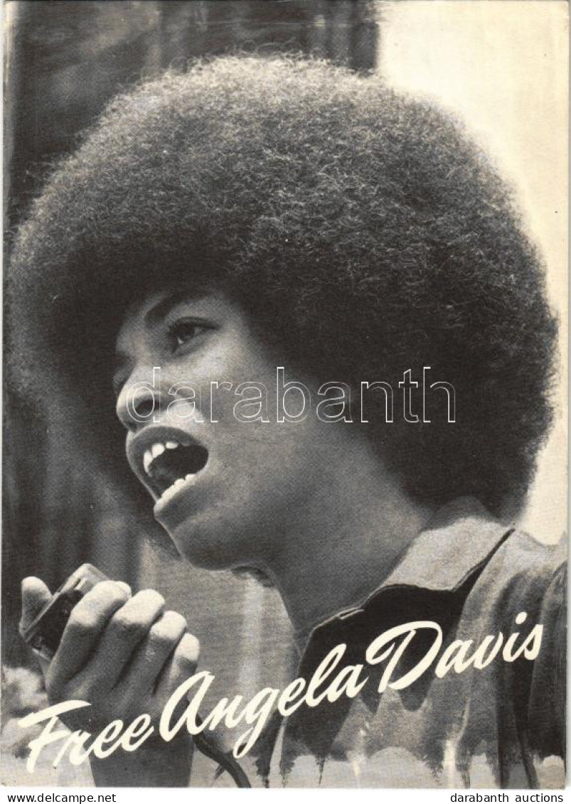 ** T1 1970 Free Angela Davis. Published By The World Federation Of Democratic Youth. Printed Address Line Of President N - Zonder Classificatie