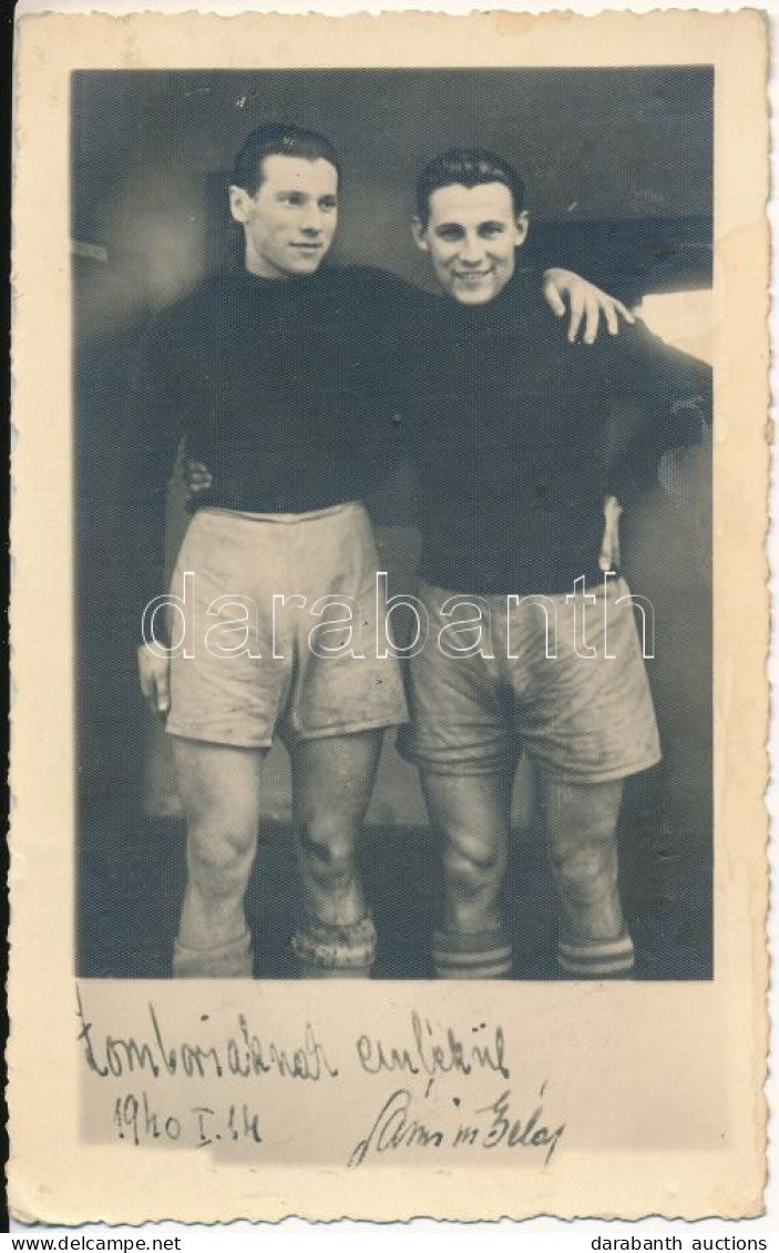 * T2/T3 1940 Sárosi Béla és Sárosi György A Ferencvárosi Torna Club (FTC) Labdarúgói, Focisták / Hungarian Football Play - Sin Clasificación