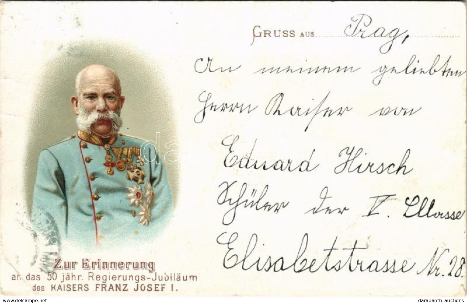 T3 1898 (Vorläufer) Zur Erinnerung An Das 50 Jähr. Regierungs-Jubiläum Des Kaiser Franz Josef I. / Ferenc József Uralkod - Ohne Zuordnung