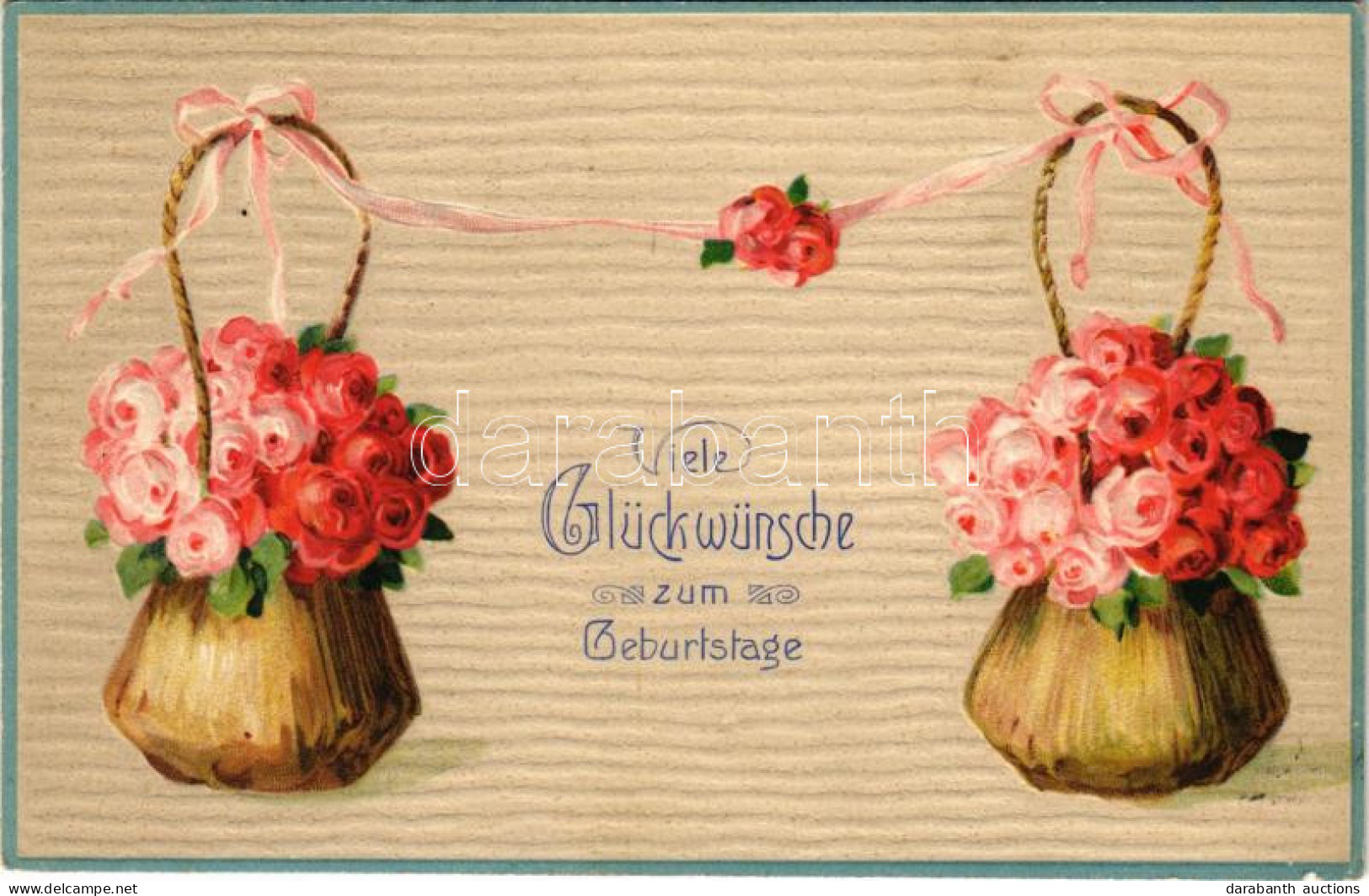 T2 1917 Viele Glückwünsche Zum Geburtstage / Születésnapi üdvözlet - Dombornyomott / Birthday Greeting - Embossed Litho - Zonder Classificatie