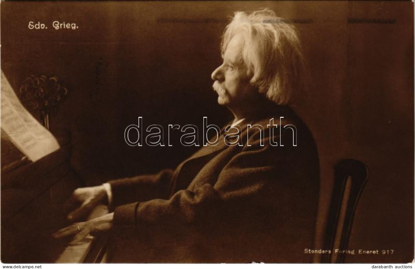 T2 1934 Edvard Grieg Norwegian Composer And Pianist / Norvég Zeneszerző és Zongoraművész - Zonder Classificatie