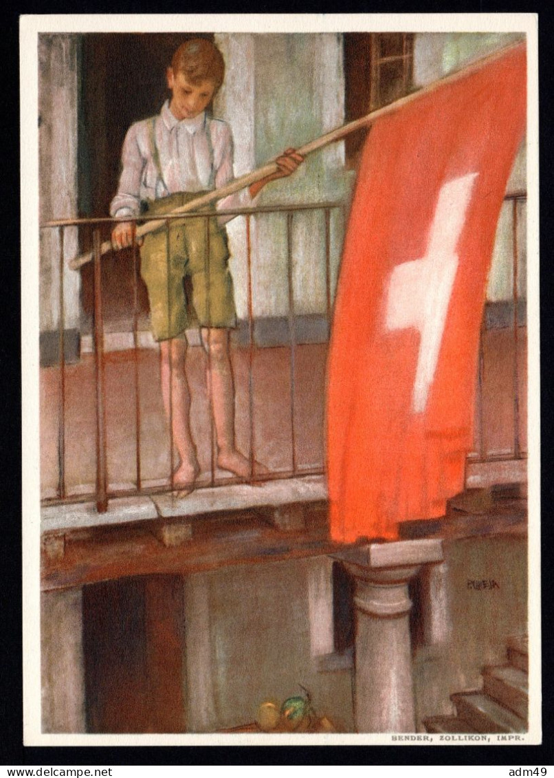 SCHWEIZ, Bundesfeierpostkarte 1931, Gestempelt - Brieven En Documenten