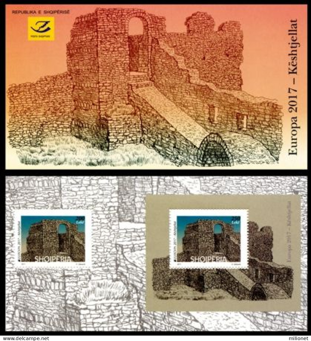 SALE!!! Albania Albanie Albanien EUROPA 2017 CASTLES Booklet Carnet MNH ** - 2017