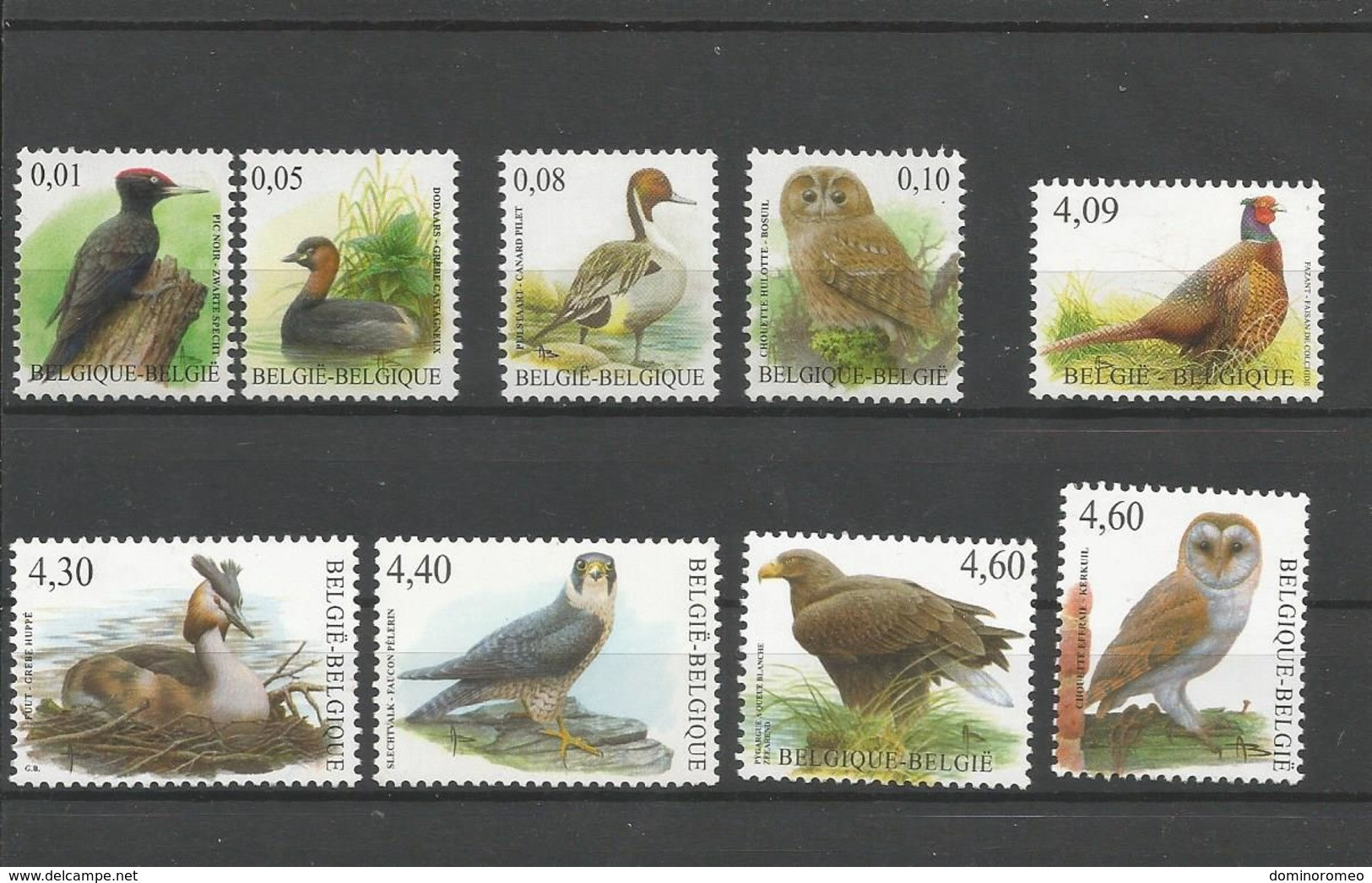 Lot Allemaal Verschillende Buzin Vogels In  EURO ( 4 ) Postfris Zonder Scharnier ** - Collections