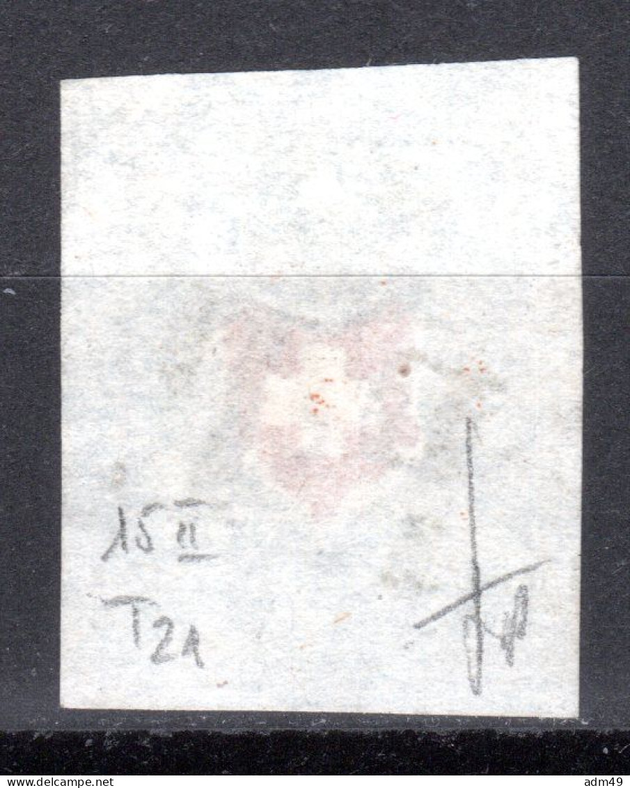SCHWEIZ, 1850 Rayon I Blau, Ohne Kreuzeinfassung, Gestempelt - 1843-1852 Poste Federali E Cantonali