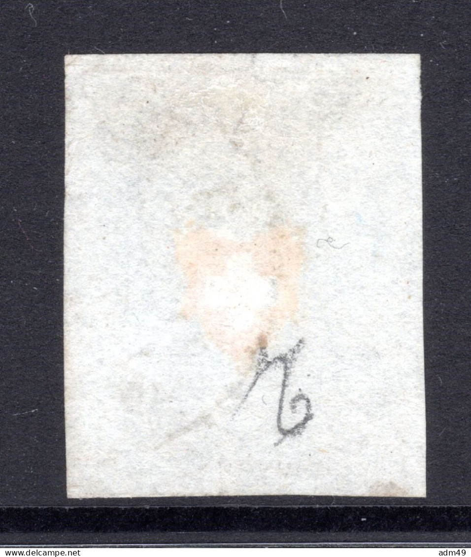 SCHWEIZ, 1850 Rayon I, Blau, Gestempelt - 1843-1852 Federale & Kantonnale Postzegels