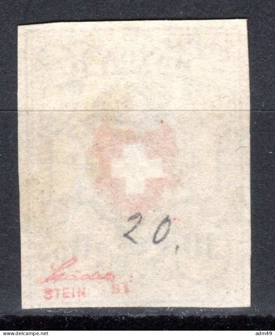 SCHWEIZ, 1850 Rayon II Gelb, Gestempelt - 1843-1852 Federale & Kantonnale Postzegels