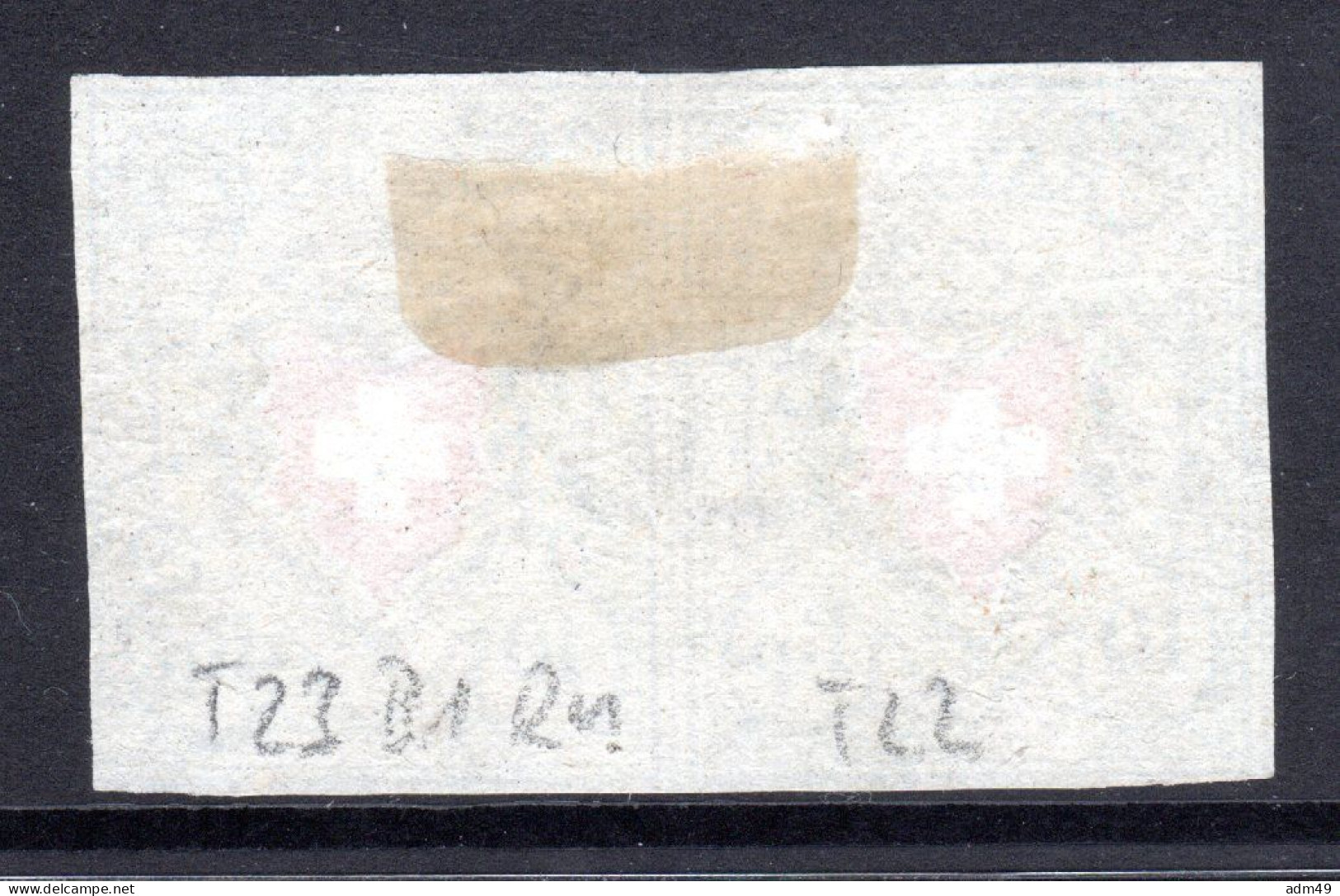 SCHWEIZ, 1850 Rayon II Gelb, Im Paar, Gestempelt - 1843-1852 Kantonalmarken Und Bundesmarken